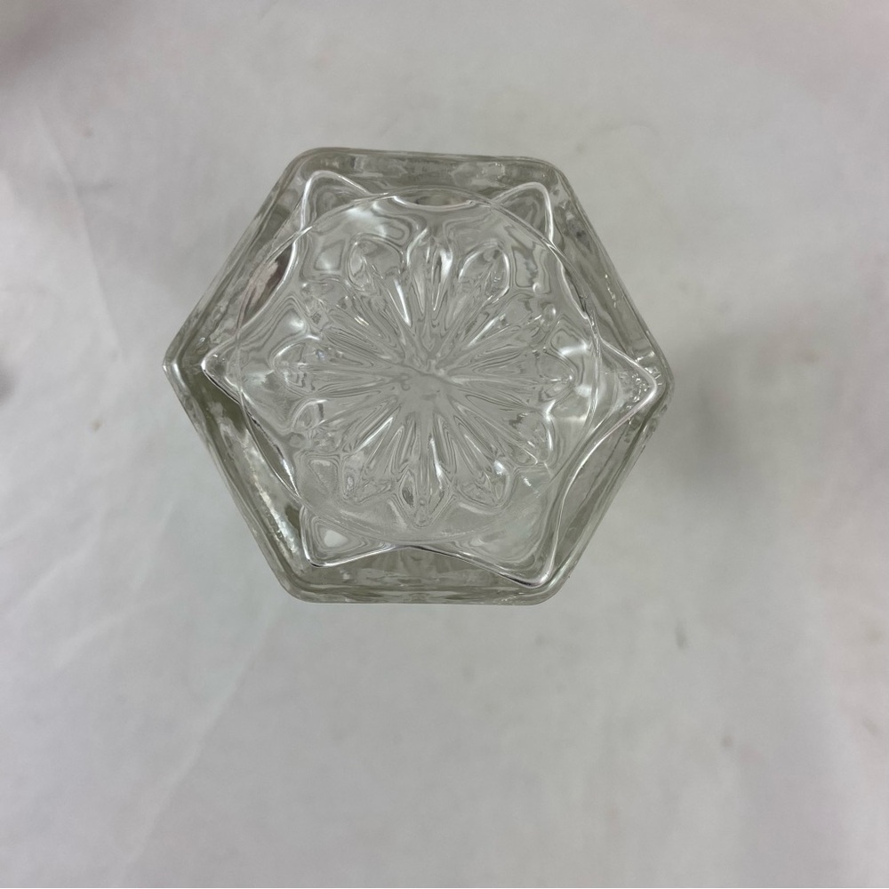 Anchor Hocking Vtg Star of David Glass Oil Vinegar Cruet Set w/ Stopper 7.5” T - Picture 13 of 13